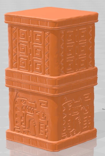 Scatter Pillars - Aztlan 6 Swamped - Pathfinder - Dungeons & Dragons -RPG- Tabletop-Terrain - 28 mm / 1"- Aether Studios