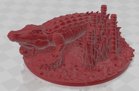 Core Crocodile Minis - Swamp of Sorrows - Pathfinder - Dungeons & Dragons -RPG- Tabletop-Terrain - 28 mm / 1"- Aether Studios