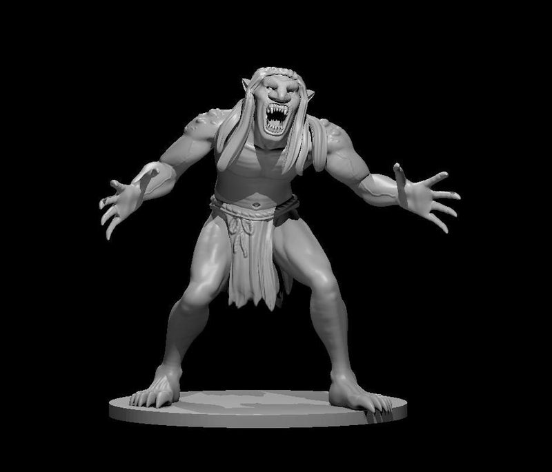 Troll Mini - DND - Pathfinder - Dungeons & Dragons - RPG - Tabletop - mz4250- Miniature - 28 mm - 1" Scale