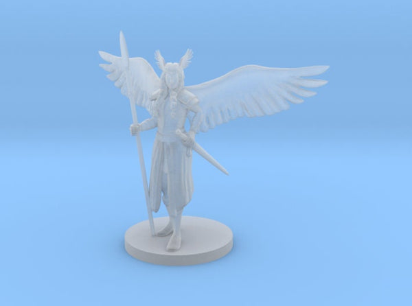 Valkyrie Mini - DND - Pathfinder - Dungeons & Dragons - RPG - Tabletop - mz4250- Miniature-28mm-1"Scale