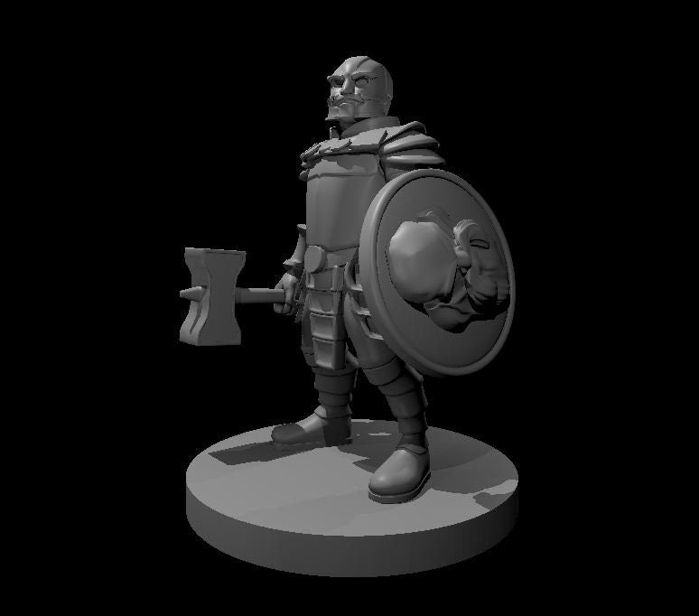 Animated Dwarven Armor Mini - DND - Pathfinder - Dungeons & Dragons - RPG - Tabletop - mz4250- Miniature-28mm-1"Scale