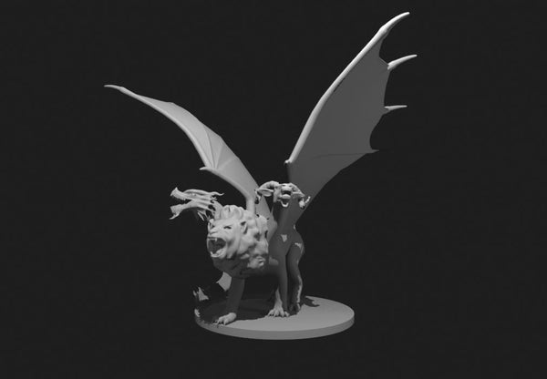 Chimera Mini - DND - Pathfinder - Dungeons & Dragons - RPG - Tabletop - mz4250- Miniature-28mm-1"Scale