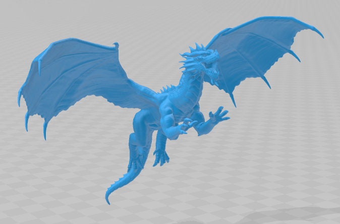 Red Dragon Young Chromatic Mini - DND - Pathfinder - Dungeons & Dragons - RPG - Tabletop - mz4250- Miniature-28mm-1"Scale