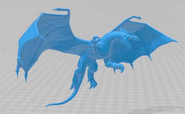 White Dragon Adult Chromatic Mini - DND - Pathfinder - Dungeons & Dragons - RPG - Tabletop - mz4250- Miniature-28mm-1"Scale