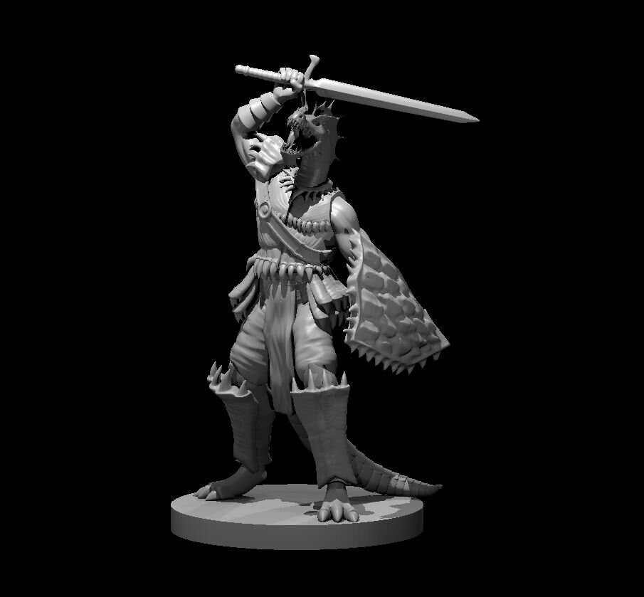 Half Dragon Chromatics Mini - DND - Pathfinder - Dungeons & Dragons - RPG - Tabletop - mz4250- Miniature-28mm-1"Scale