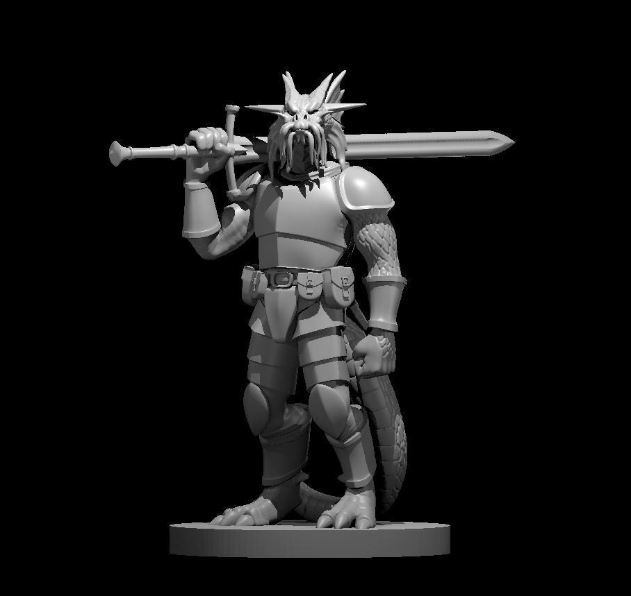 Half Dragon Metallics Mini - DND - Pathfinder - Dungeons & Dragons - RPG - Tabletop - mz4250- Miniature-28mm-1"Scale