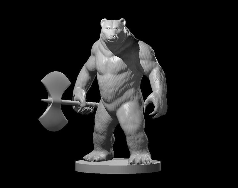 Werebear Mini - DND - Pathfinder - Dungeons & Dragons - RPG - Tabletop - mz4250- Miniature-28mm-1"Scale