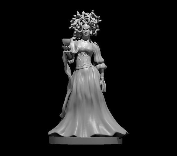 Medusa Mini - DND - Pathfinder - Dungeons & Dragons - RPG - Tabletop - mz4250- Miniature-28mm-1"Scale