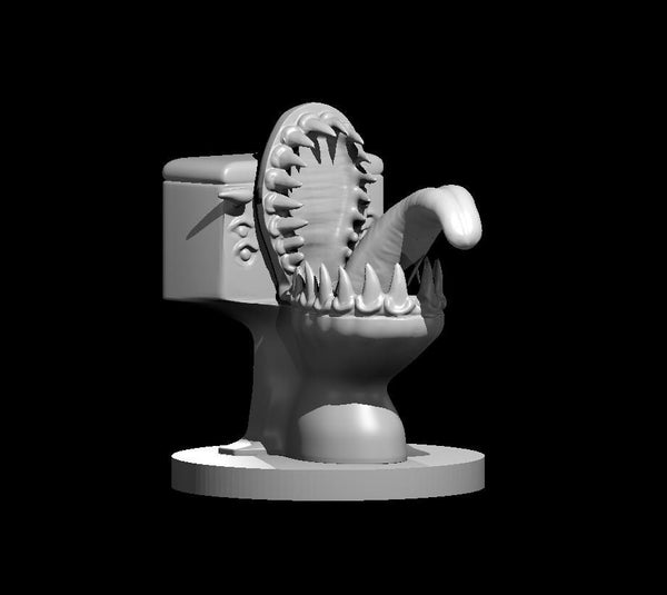 Toilet Mimic Mini - DND - Pathfinder - Dungeons & Dragons - RPG - Tabletop - mz4250- Miniature-28mm-1"Scale