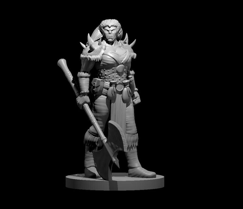 Orc Warrior Mini - DND - Pathfinder - Dungeons & Dragons - RPG - Tabletop - mz4250- Miniature-28mm-1"Scale