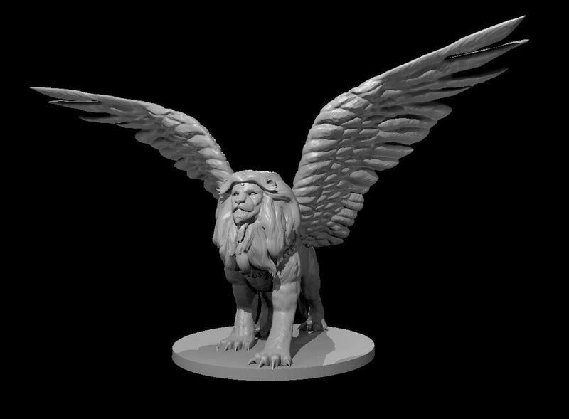 Androsphinx Mini - DND - Pathfinder - Dungeons & Dragons - RPG - Tabletop - mz4250- Miniature-28mm-1"Scale