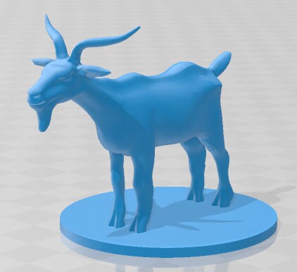 Giant Goat Mini - DND - Pathfinder - Dungeons & Dragons - RPG - Tabletop - mz4250- Miniature-28mm-1"Scale
