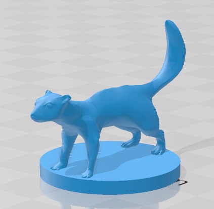 Giant Weasel Mini - DND - Pathfinder - Dungeons & Dragons - RPG - Tabletop - mz4250- Miniature-28mm-1"Scale
