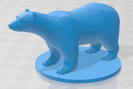Polar Bear Mini - DND - Pathfinder - Dungeons & Dragons - RPG - Tabletop - mz4250- Miniature-28mm-1"Scale