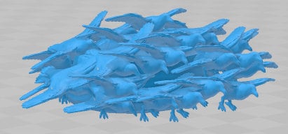 Swarm of Ravens Mini - DND - Pathfinder - Dungeons & Dragons - RPG - Tabletop - mz4250- Miniature-28mm-1"Scale