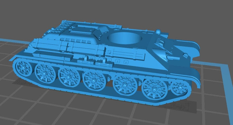 T34-76 1940-41 - 1:100 scale - USSR - Tanks - Armored Vehicle - World Of Tanks - War Game - Wargaming - Axis and Allies - Tabletop Games