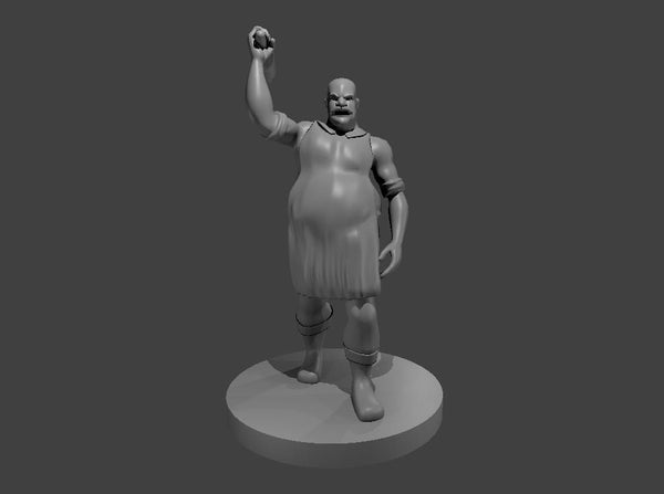 Angry Baker Mini - DND - Pathfinder - Dungeons & Dragons - RPG - Tabletop - mz4250- Miniature-28mm-1"Scale