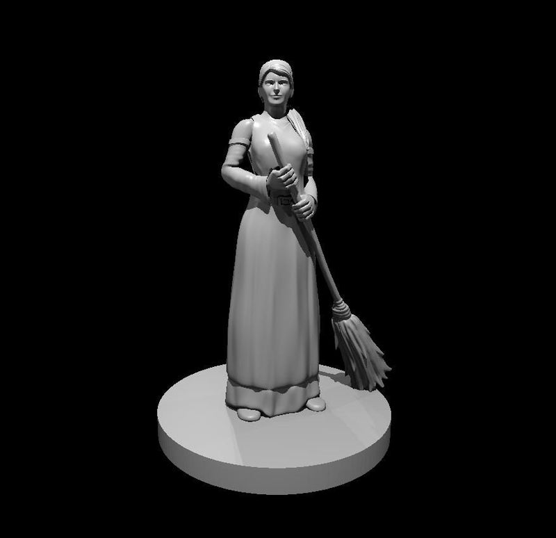 Female Commoner Mini - DND - Pathfinder - Dungeons & Dragons - RPG - Tabletop - mz4250- Miniature-28mm-1"Scale