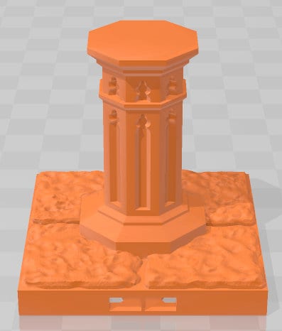 Pillars - Crypt Of Doom -Fat Dragon Games- DND- Pathfinder -RPG- Terrain-28 mm / 1" - Dungeon & Dragons -