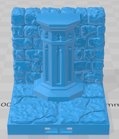 Pillars - Crypt Of Doom -Fat Dragon Games- DND- Pathfinder -RPG- Terrain-28 mm / 1" - Dungeon & Dragons -