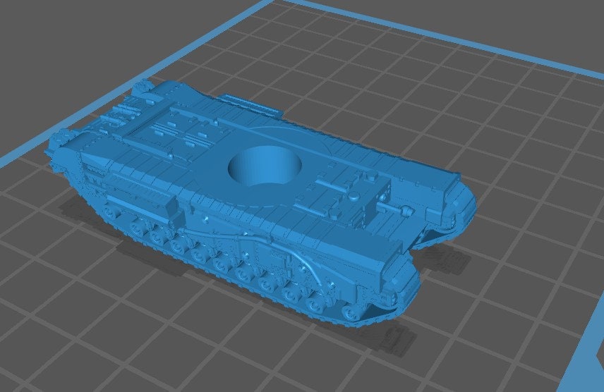 Churchill IV - 1:100 scale- UK - Tanks - Armored Vehicle - World Of Tanks - War Game - Wargaming - Axis and Allies - Tabletop Games