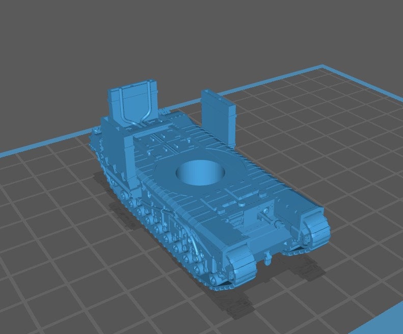 Churchill IV - 1:100 scale- UK - Tanks - Armored Vehicle - World Of Tanks - War Game - Wargaming - Axis and Allies - Tabletop Games