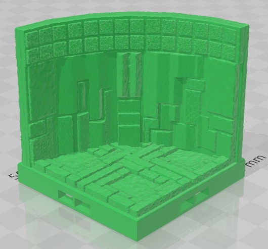 Aztlan Corner And Curve Walls - Pathfinder - Dungeons & Dragons - RPG - Tabletop - Terrain - 28 mm / 1" -  - Aether Studios