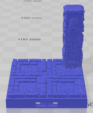 Aztlan Pillars - Pathfinder - Dungeons & Dragons - RPG - Tabletop - Terrain - 28 mm / 1" -  - Aether Studios