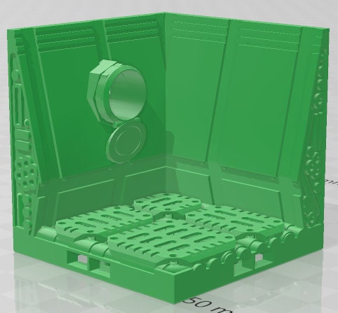 Crew Quarters Set 2 - Space Ships 3 - Pathfinder - Dungeons & Dragons -RPG- Tabletop-Terrain-28 mm/1-AetherStudios