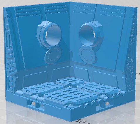 Crew Quarters Set 2 - Space Ships 3 - Pathfinder - Dungeons & Dragons -RPG- Tabletop-Terrain-28 mm/1-AetherStudios