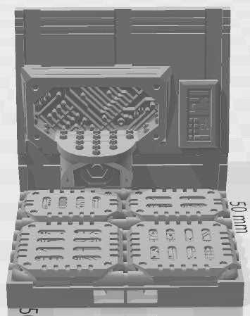 Crew Quarters Set 2 - Space Ships 3 - Pathfinder - Dungeons & Dragons -RPG- Tabletop-Terrain-28 mm/1-AetherStudios