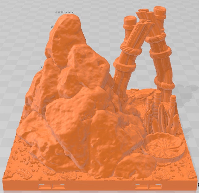Scarlletfens Large Stones Set 3  - Swamp of Sorrows - Pathfinder - Dungeons & Dragons -RPG- Tabletop-Terrain-28 mm / 1"- Aether Studios