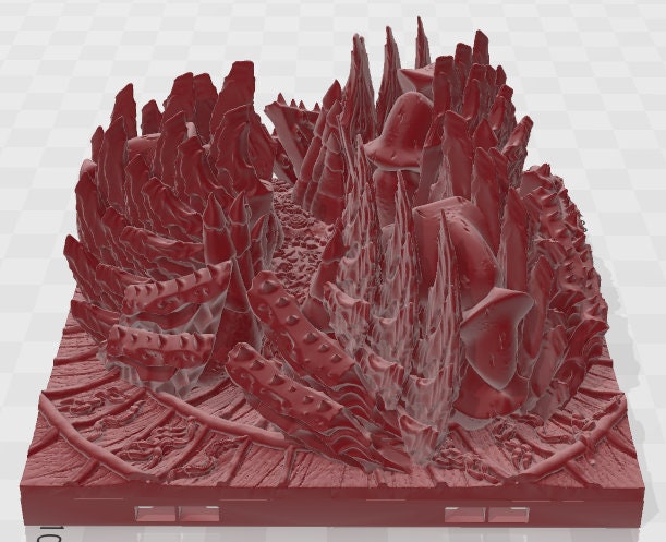 Larval Ground Tiles Set 3 - Alien Lair - Pathfinder - Dungeons & Dragons -RPG- Tabletop-Terrain - 28 mm / 1" - Aether Studios