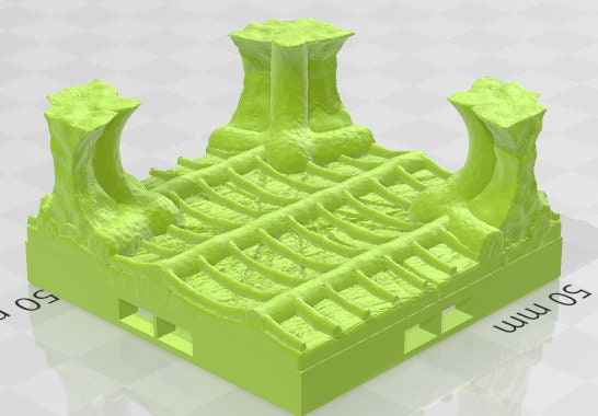 Half Sized Tiles Set 1 - Alien Lair - Pathfinder - Dungeons & Dragons -RPG- Tabletop-Terrain - 28 mm / 1" - Aether Studios