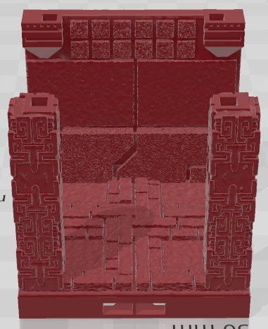 Pillars Style 3 Set 2 - Aztlan 2 Reforged - Pathfinder - Dungeons & Dragons -RPG- Tabletop-Terrain-28 mm / 1"- Aether Studios