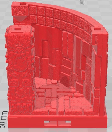 Pillars Style 4 Set 1 - Aztlan 2 Reforged - Pathfinder - Dungeons & Dragons -RPG- Tabletop-Terrain-28 mm / 1"- Aether Studios