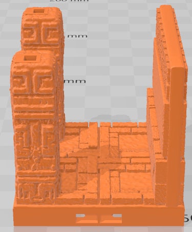 Pillars Style 4 Set 2 - Aztlan 2 Reforged - Pathfinder - Dungeons & Dragons -RPG- Tabletop-Terrain-28 mm / 1"- Aether Studios