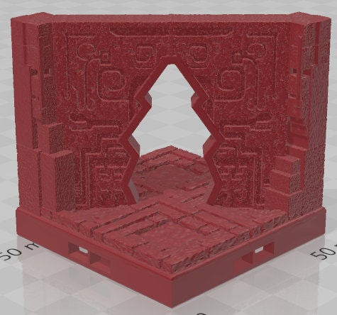 Diagonal Walls - Aztlan 4 Reforged - Pathfinder - Dungeons & Dragons -RPG- Tabletop-Terrain-28 mm / 1"- Aether Studios