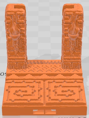 Door Frames 2 Set 4 - Aztlan 4 Reforged - Pathfinder - Dungeons & Dragons -RPG- Tabletop-Terrain-28 mm / 1"- Aether Studios