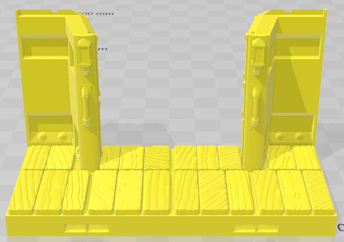 Fair Haven Car Sides - Electro Rail Trains -Pathfinder-Dungeons&Dragons-RPG-Tabletop-Terrain-28mm-AetherStudios