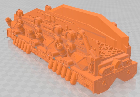 Clan Onasan Line Train Raider And Heavy Cargo - Electro Rail Trains -Pathfinder-Dungeons&Dragons-RPG-Tabletop-Terrain-28mm-AetherStudios