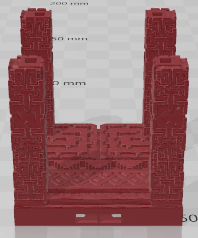 Pillars - Aztlan 3 Reforged B - Pathfinder - Dungeons & Dragons -RPG- Tabletop-Terrain - 28 mm / 1"- Aether Studios