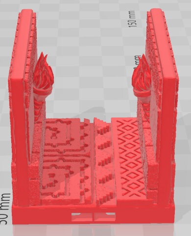 C Floor Corridors - Aztlan 3 Reforged - Pathfinder - Dungeons & Dragons -RPG- Tabletop-Terrain - 28 mm / 1"- Aether Studios