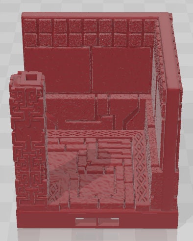 D Floor Corridors - Aztlan 3 Reforged - Pathfinder - Dungeons & Dragons -RPG- Tabletop-Terrain - 28 mm / 1"- Aether Studios