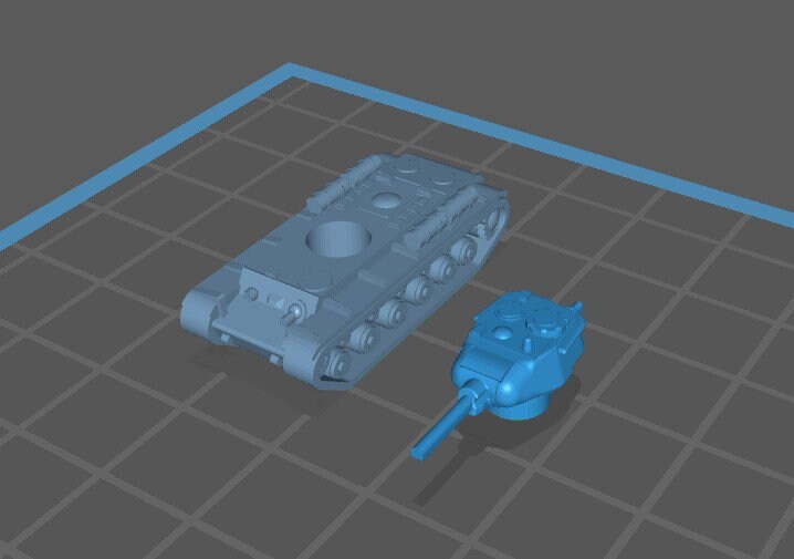 KV types w/turret - 1:200 scale - USSR  - Tanks - Armored Vehicle - World Of Tanks - War Game - Wargaming -Tabletop Games