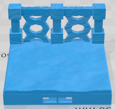 Ponyhorn Stables Farm Fence 2x2 Tiles  - Fantasy Village -Pathfinder-Dungeons&Dragons-RPG-Tabletop-Terrain-28mm-AetherStudios