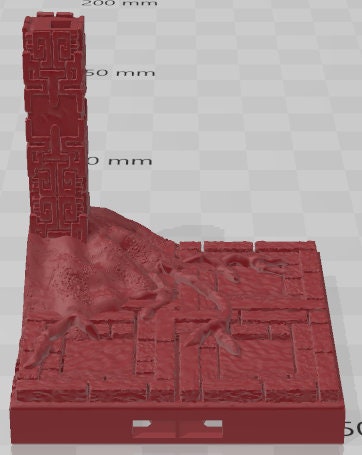 Pillars - Aztlan 6 Swamped A - Pathfinder - Dungeons & Dragons -RPG- Tabletop-Terrain - 28 mm / 1"- Aether Studios