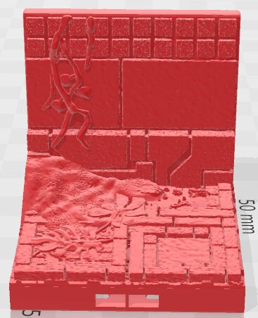 Walls - Aztlan 6 Swamped A - Pathfinder - Dungeons & Dragons -RPG- Tabletop-Terrain - 28 mm / 1"- Aether Studios