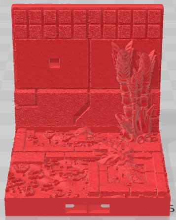 Peg Walls - Aztlan 6 Swamped B - Pathfinder - Dungeons & Dragons -RPG- Tabletop-Terrain - 28 mm / 1"- Aether Studios
