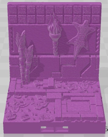 Walls - Aztlan 6 Swamped B - Pathfinder - Dungeons & Dragons -RPG- Tabletop-Terrain - 28 mm / 1"- Aether Studios